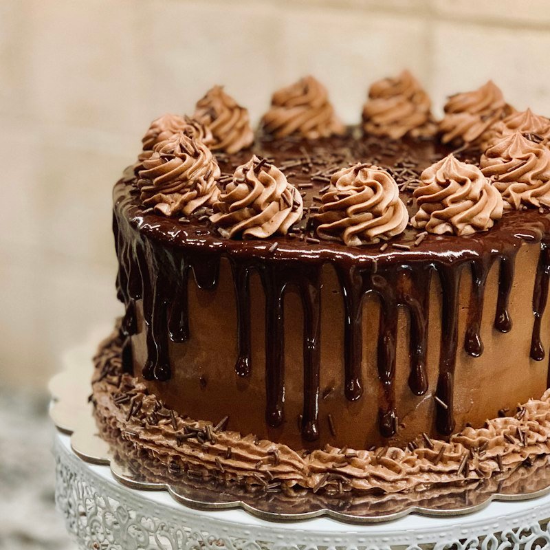 Torta de chocolate artesanal